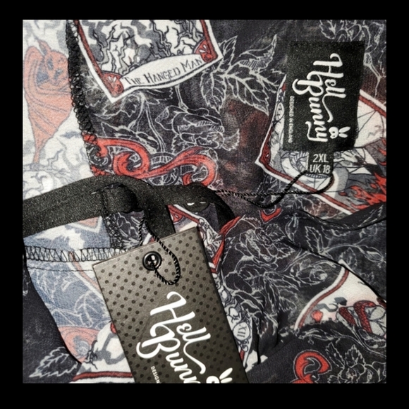 Hell Bunny Demon Tarot Gothic Dress Killstar Hot Topic Dollskill Widow - Picture 5 of 5